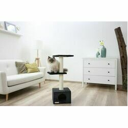 kerbl-venus-sweet-black-cat-scratching-post-85-cm