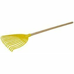 leaf-rake-with-a-wooden-handle