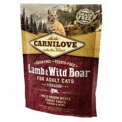 carnilove-cat-sterilised-lamb-and-wild-boar-dry-cat-food-400-g