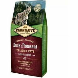 carnilove-duck-pheasant-hairball-control-dry-cat-food-6kg