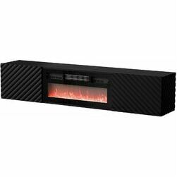 cama-rtv-cabinet-lara-183x35x37-black-matt-black-fireplace